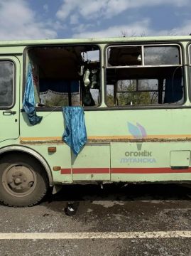 Евгений Лисицын: Появились кадры с места удара по автобусу «Лисичанск - Стаханов»
