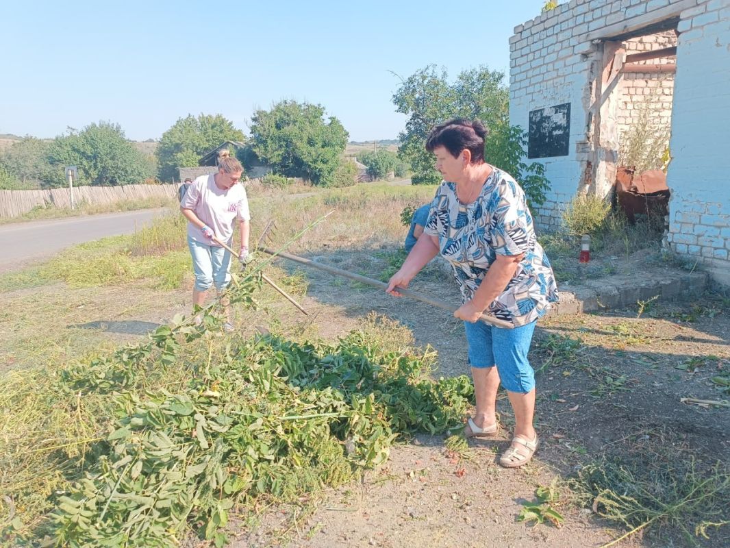 В селе Давыдо - Никольское состоялся субботник