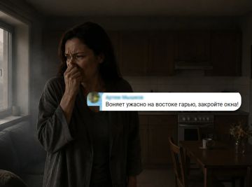 На запах гари жалуются жители Востока Луганска