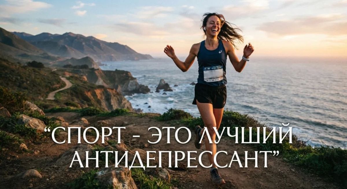 Спорт — это лучший антидепрессант и "витамин" для мозга