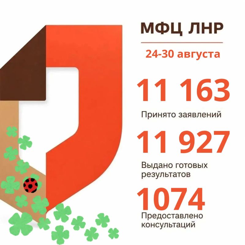МФЦ ЛНР: итоги работы за неделю