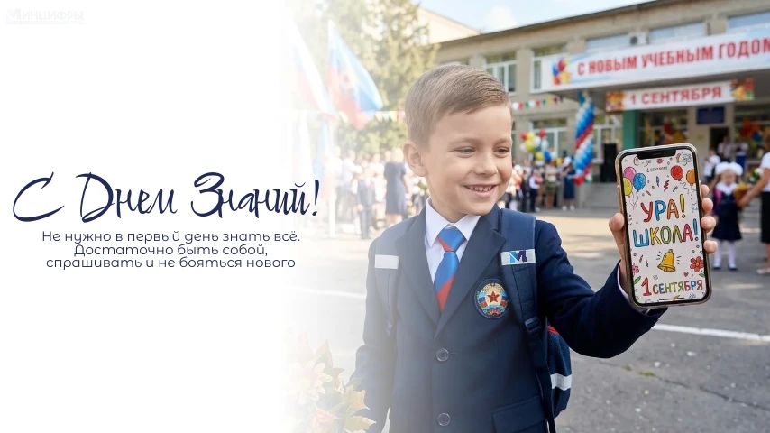 С Днём знаний! Вперёд к новым открытиям вместе с Минцифры ЛНР!
