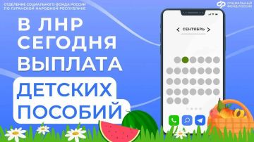 Сегодня семьи с детьми из ЛНР получат детские выплаты за август