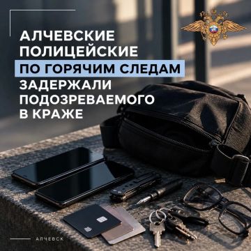 Алчевские полицейские по горячим следам задержали подозреваемого в краже