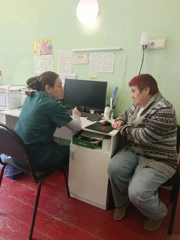 Приём врачей Славяносербской ЦРБ в Лотиковской амбулатории