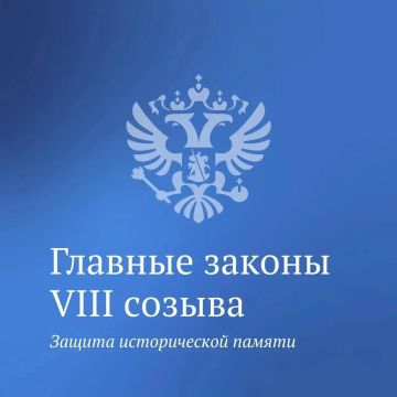 В Госдуме рассказали о главных законах VIII созыва, защищающих историческую память