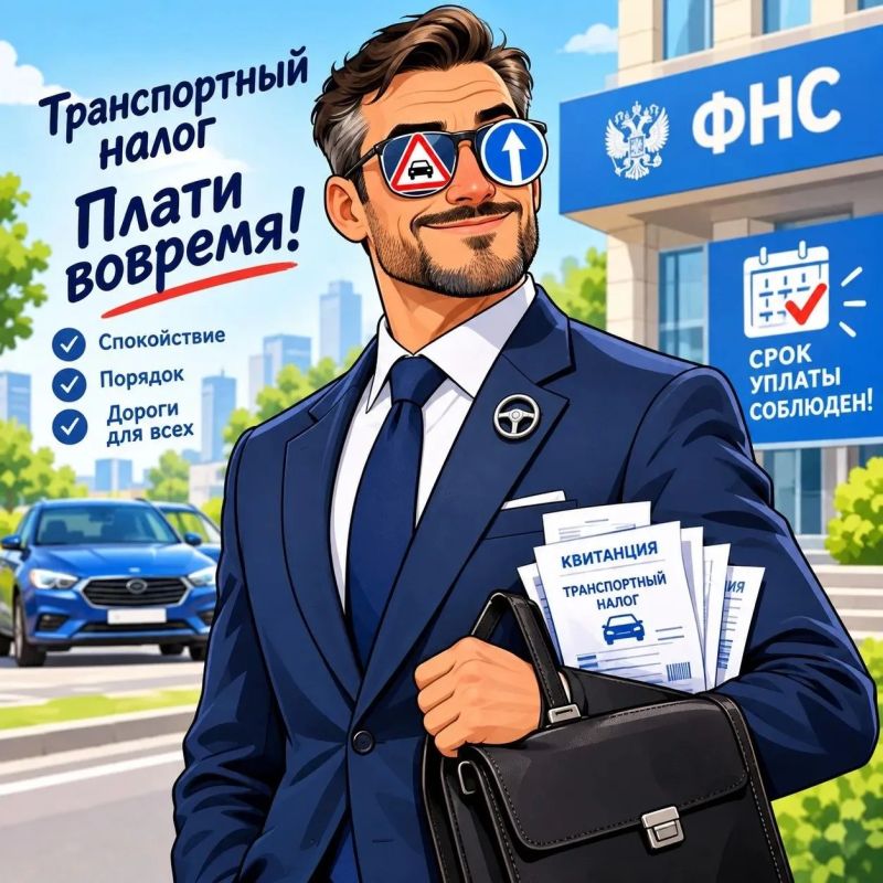 Транспортный налог. После получения налогового уведомления, всем автовладельцам необходимо будет уплатить транспортный налог до 1 декабря