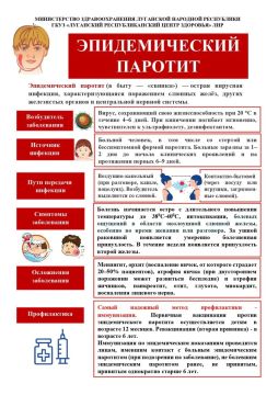 Памятка: что важно знать про эпидемический паротит («свинка»)