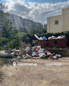 На юге Луганска мало урн для мусора