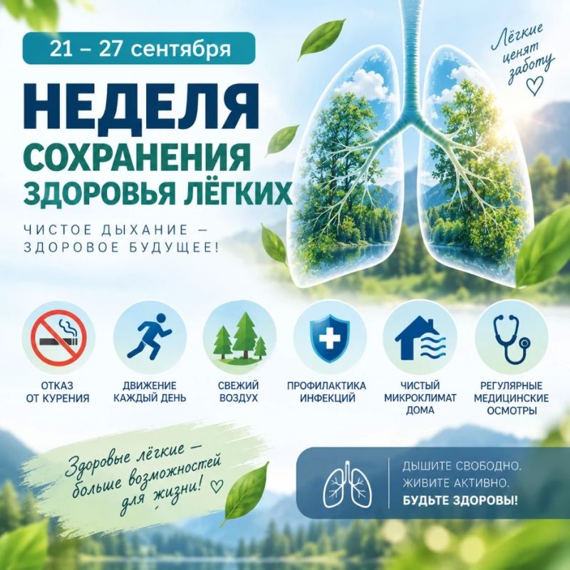 Неделя сохранения здоровья лёгких