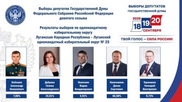 Колесников и Санаев победили на выборах в Госдуму от ЛНР