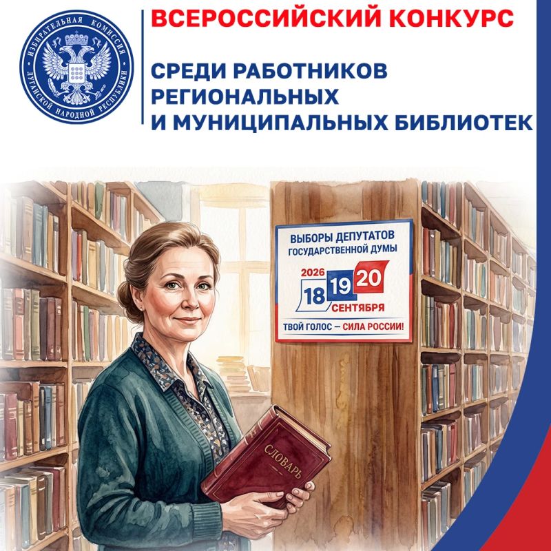 Избирком ЛНР напоминает: до 25 сентября принимаются заявки на конкурс библиотек