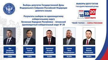 Константин Бутримов: Избирком ЛНР информирует о результатах выборов по Алчевскому одномандатному избирательному округу №26
