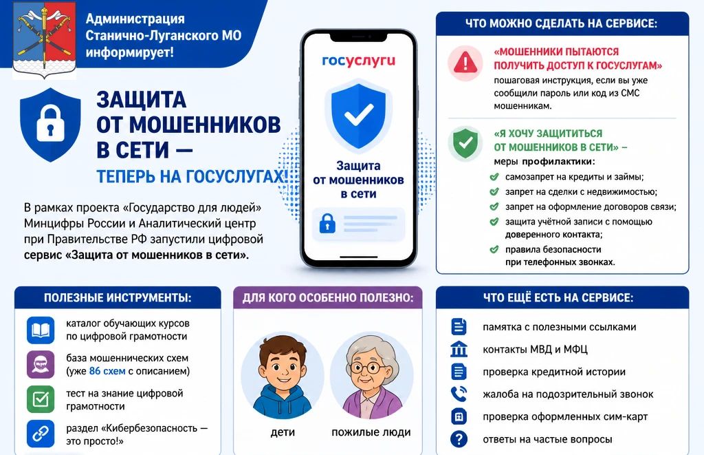 Защита от мошенников в сети — теперь на Госуслугах!