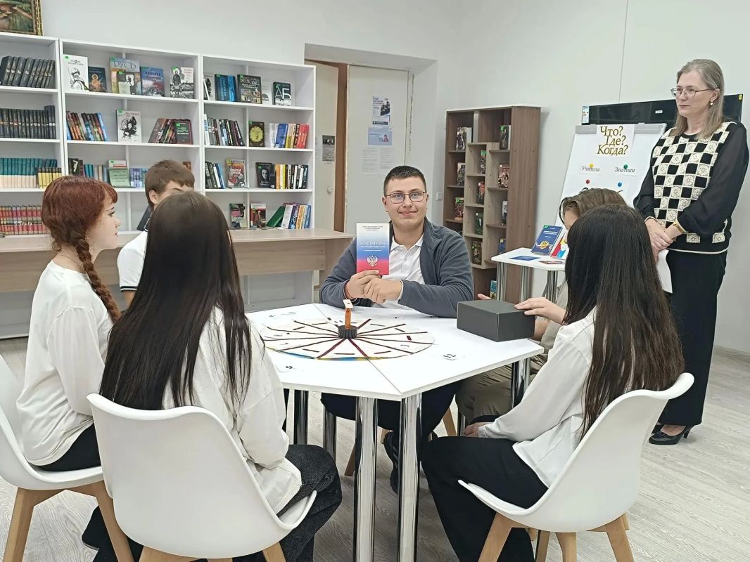 В Кировской детской библиотеке-филиале № 1 состоялось очередное заседание клуба «Что? Где? Когда?»