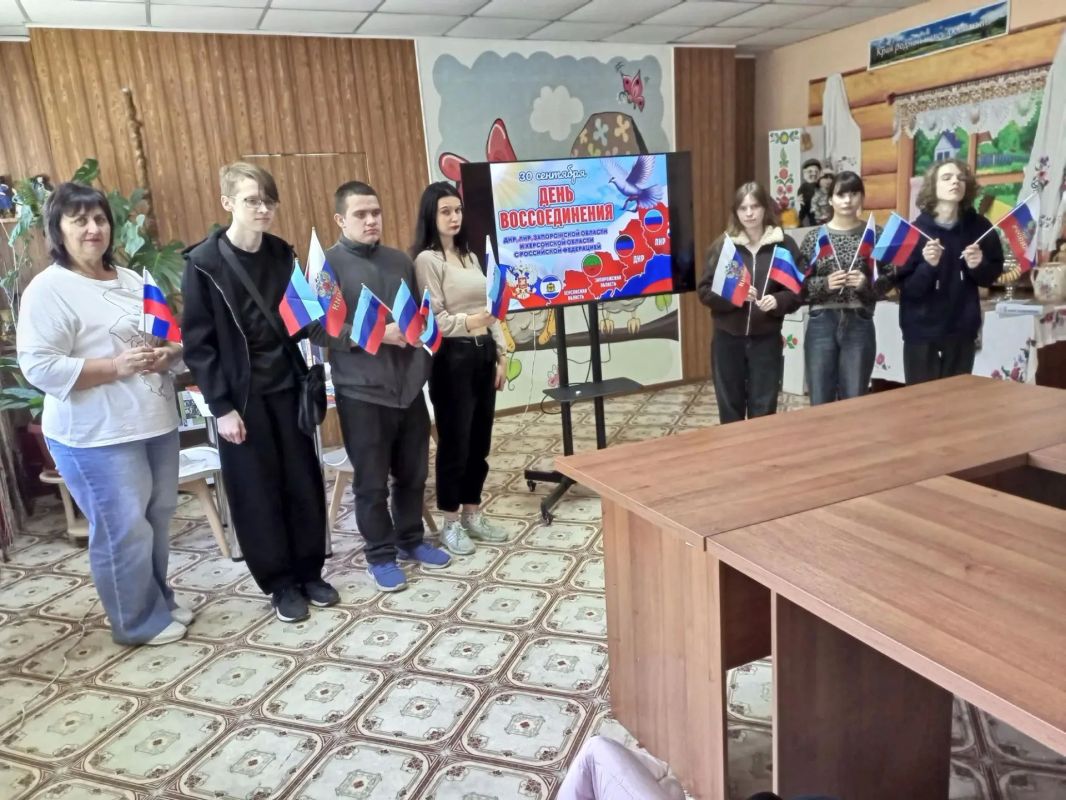 В Краснодонском округе прошли мероприятия ко Дню воссоединения Донбасса с Россией