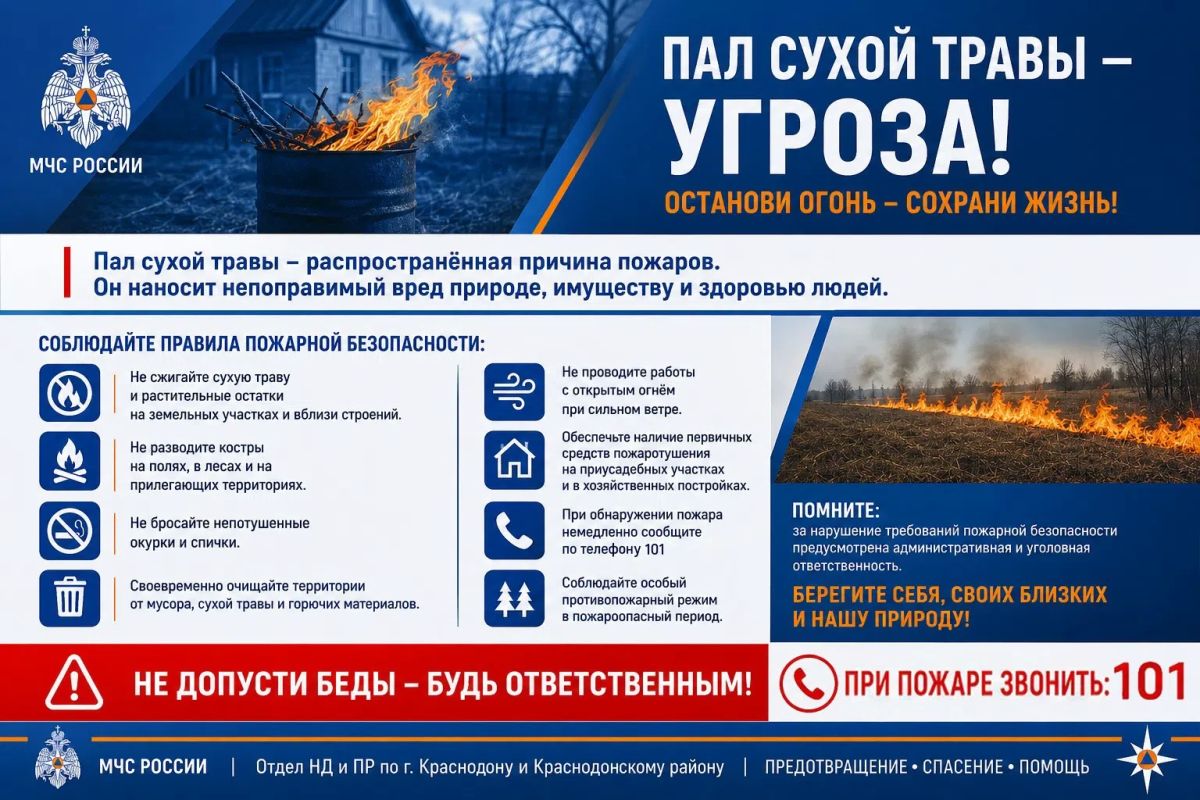 ОСОБЫЙ ПРОТИВОПОЖАРНЫЙ РЕЖИМ СОХРАНЯЕТСЯ НА ВСЕЙ ТЕРРИТОРИИ РЕСПУБЛИКИ!