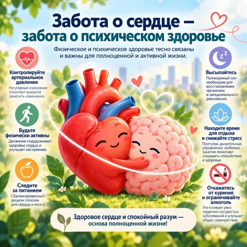 Забота о сердце — забота о психическом здоровье