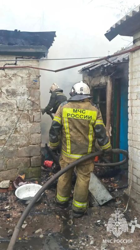 Спасатели в Таловом отстояли дом от огня
