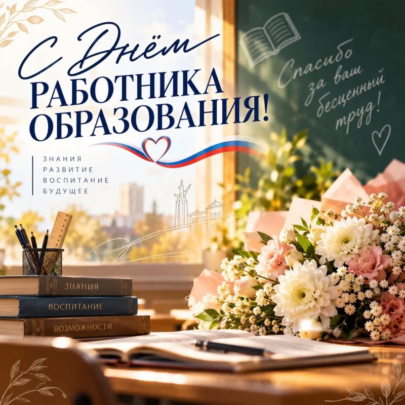 С ДНЁМ РАБОТНИКА ОБРАЗОВАНИЯ!