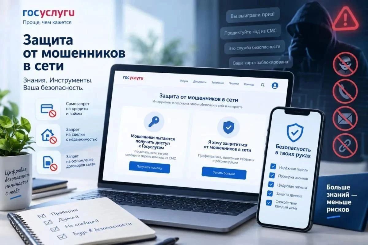 ЦИФРОВОЙ СЕРВИС ПО ЖИЗНЕННОЙ СИТУАЦИИ «ЗАЩИТА ОТ МОШЕННИКОВ В СЕТИ»