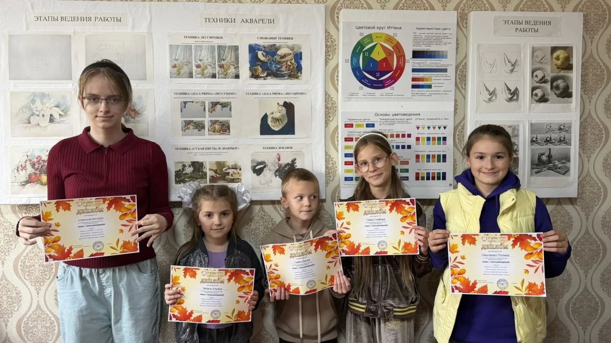 Юные художники Зоринской детской школы искусств завоевали 30 призовых мест