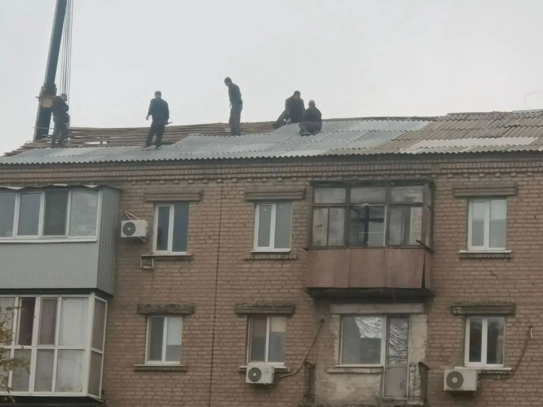 В Красном Луче после атаки БПЛА закрыли тепловой контур дома