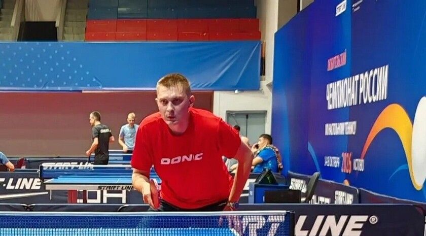 Спортсмен из Херсонской области вошел в топ-10 чемпионата России по настольному теннису