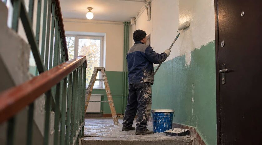 ЕУК ЛНР отремонтировала 448 подъездов и 380 входных групп за 2026 год