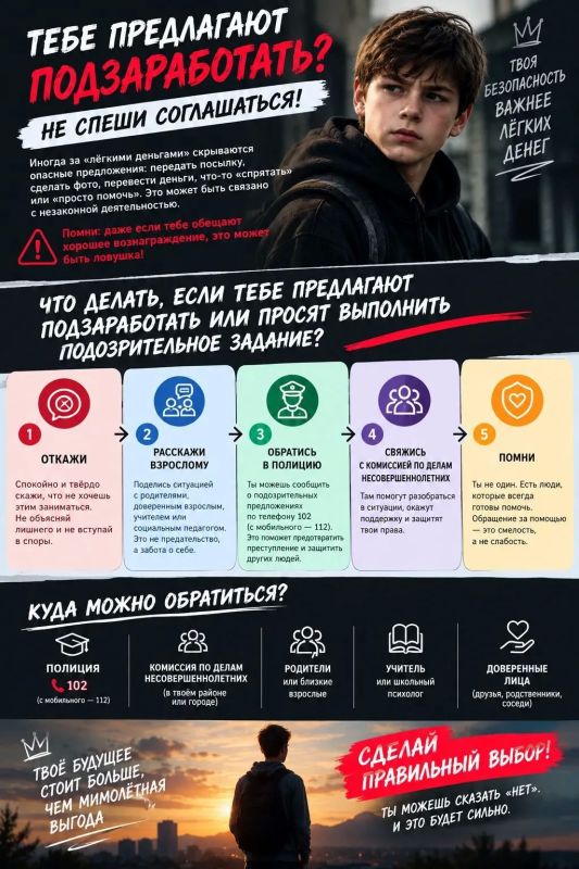 Предложения быстро заработать могут показаться заманчивыми, особенно подросткам, которые хотят иметь собственные деньги