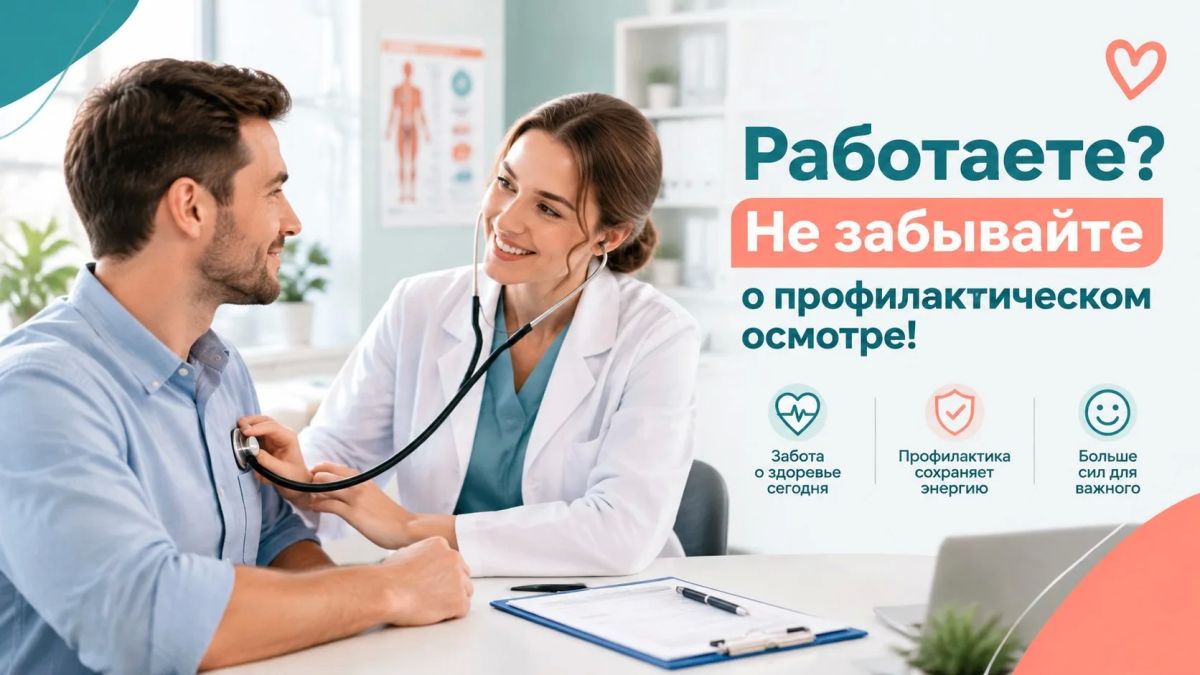 Работаете? Не забывайте о профилактическом осмотре!
