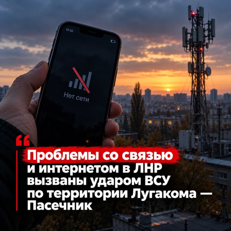 Ночью враг нанёс несколько ударов по территории местного оператора связи «Лугаком» и промобъекта в Луганске
