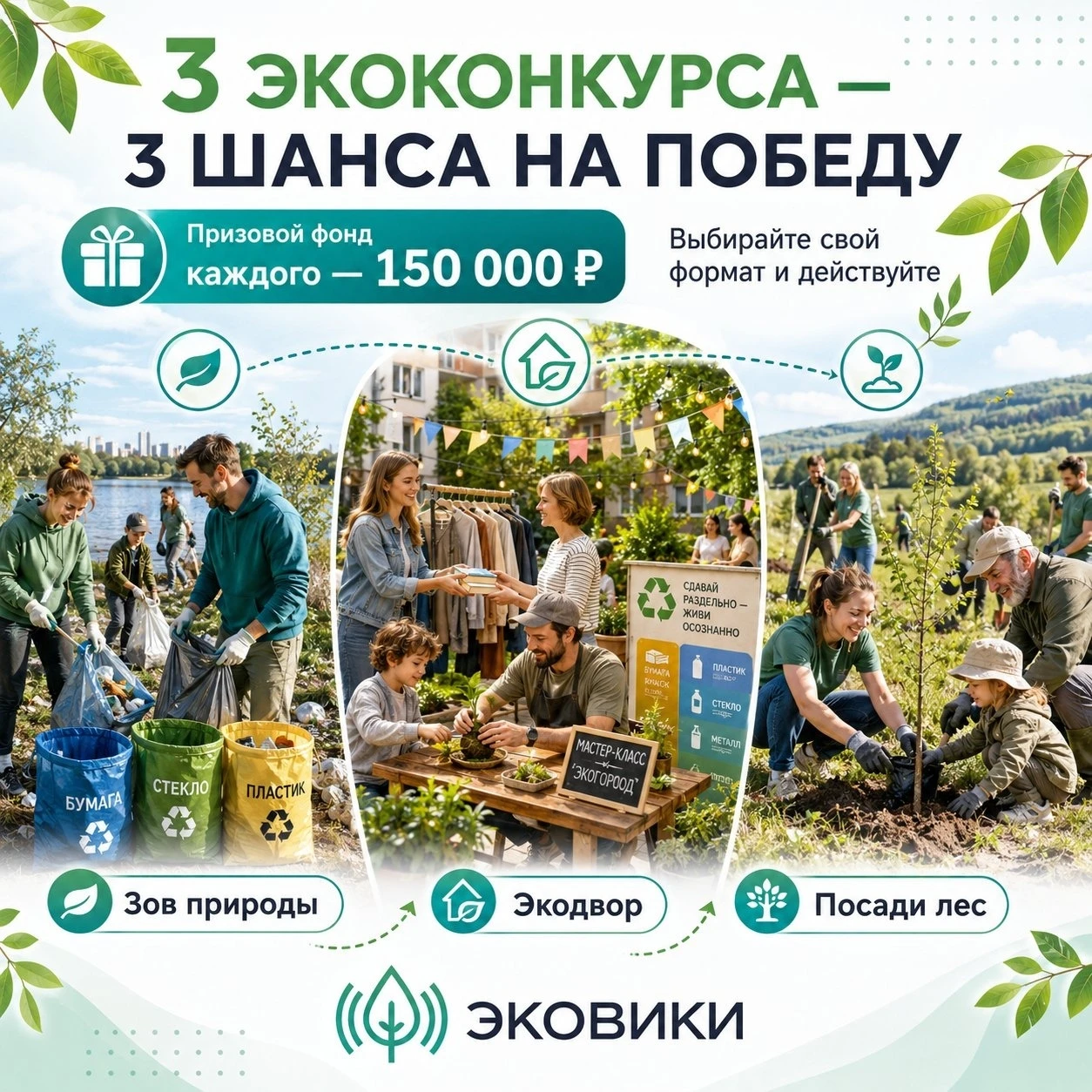 Межрегиональная экологическая организация «ЭКА» приглашает жителей Луганской Народной Республики к участию в экологических конкурсах